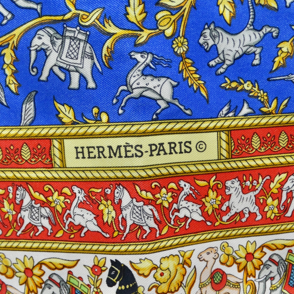 Hermes Chasse En Inde Silk Printed Scarf