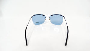 Versace Blue Frameless Aviator Sunglasses circa 1990s