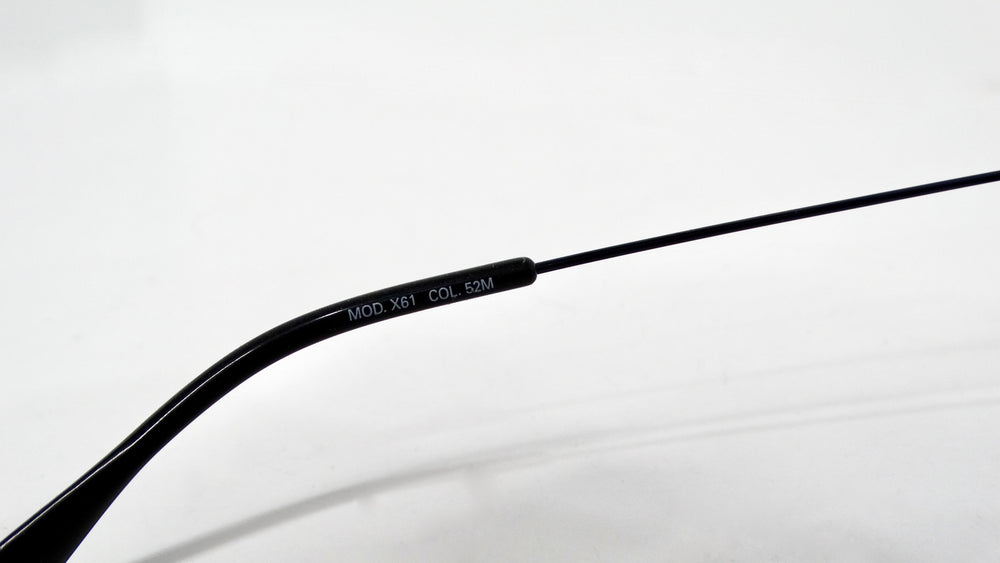 Versace Blue Frameless Aviator Sunglasses circa 1990s