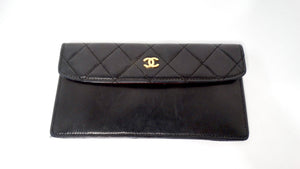 Chanel 1989 Interlocking CC Quilted Shiny Lambskin Pocket Shoulder Bag