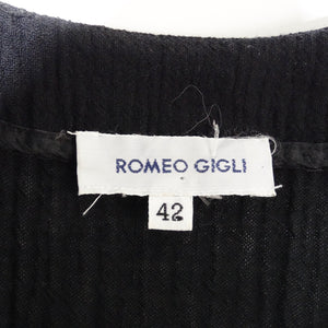 Romeo Gigli 1980s Black Drop Waist Maxi Dress