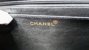 Chanel Large Quilted Caviar Leather Interlocking CC Messenger Shoulder Bag