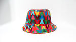 Valentino Garavani Bright Multicolor V-Print Nylon Bucket Hat