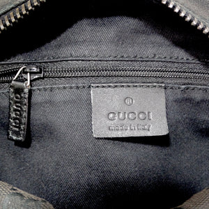 Gucci Monogram Canvas Hobo Bag Black