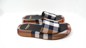 Burberry Buckingham Check Platform Slide Sandals