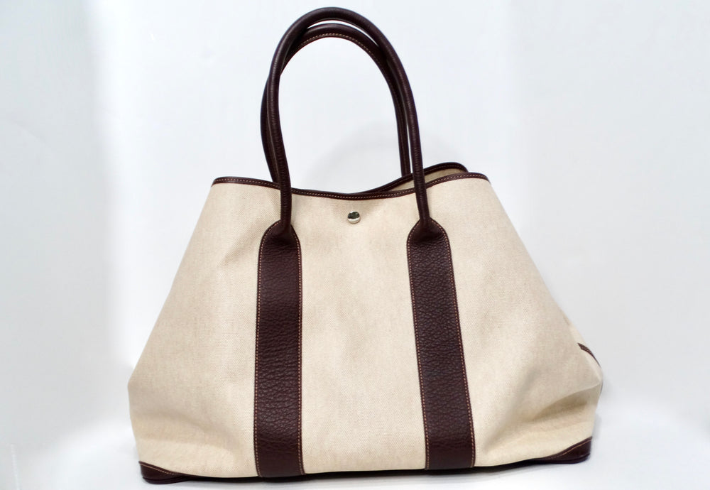 Hermes Toile & Buffle Garden Party 39 Tote Bag