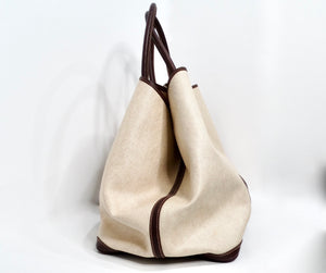 Hermes Toile & Buffle Garden Party 39 Tote Bag