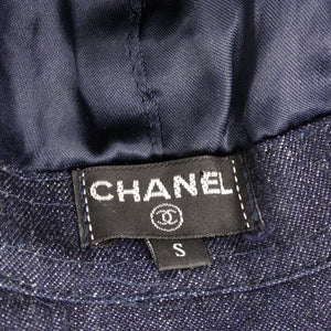 Chanel Limited Edition Embroidered Jumbo Denim Hat