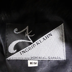 Ingrid Klahn 1980s Black Fur Leather Vest