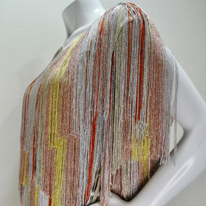 Missoni Multicolor Metallic Fringe Dress
