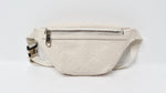 Gucci Cream Calfskin GG Tennis Embossed Belt Bag