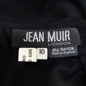 Jean Mur 1980s Black Keyhole Maxi Dress