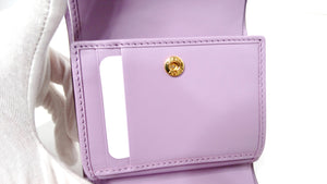 Gucci Lilac GG Embossed Leather Tri-Fold Square Wallet