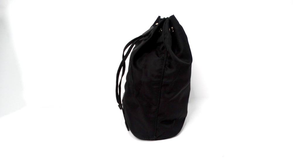 Prada Black Nylon Drawstring Mini Pouch