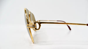 Cartier Vendome 1980s Louis Aviator Gold & Silver Tone Sunglasses