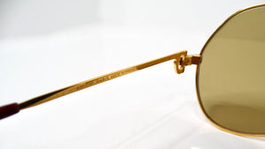 Cartier Vendome 1980s Louis Aviator Gold & Silver Tone Sunglasses