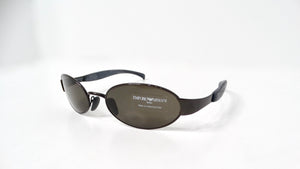 Emporio Armani 1990s Sonnenbrille 087-S Oval Frame Metal Sunglasses