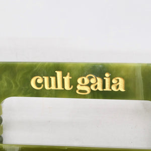 Cult Gaia Acrylic Ark Bag Green