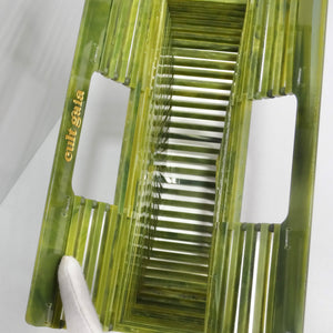 Cult Gaia Acrylic Ark Bag Green