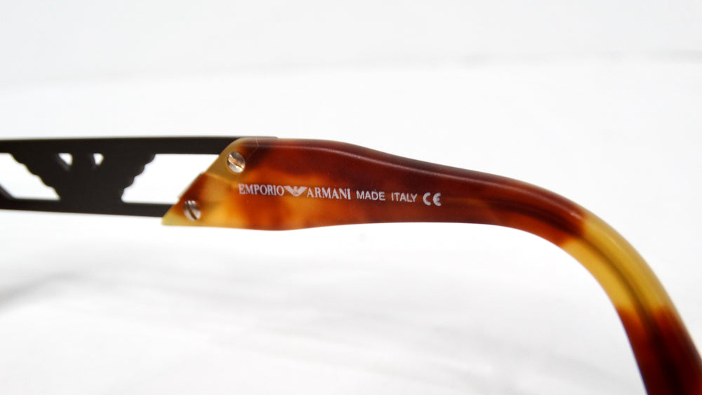 Emporio Armani 544-S Blond Tortoise Tinted Oval Lense Shield Sunglasses