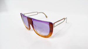 Fendi Spring 2011 Runway Brown & Purple Transparent Oversized Sunglasses