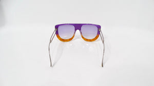 Fendi Spring 2011 Runway Brown & Purple Transparent Oversized Sunglasses