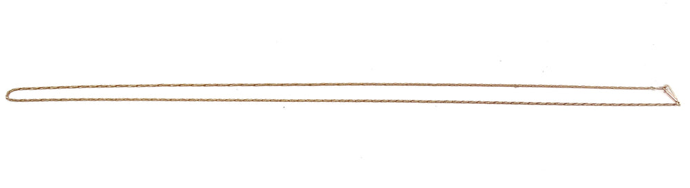 Long 14k Gold Rope Chain Necklace circa 1990s