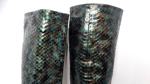 Tom Ford for Gucci 1997 Deep Green Knee High Python Boots