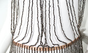 Agent Provocateur Yarolika Gunmetal Crystal Beaded Droplet Playsuit