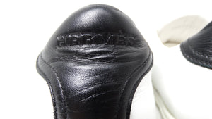 Hermes Advantage White & Black Leather Sneakers