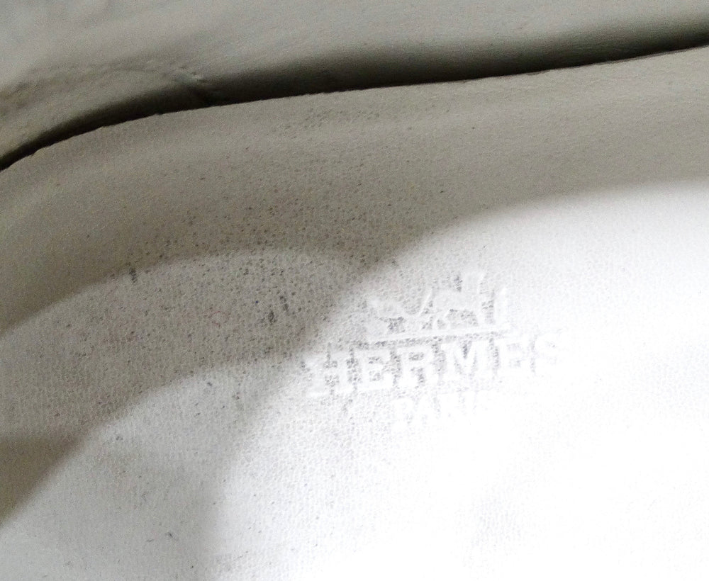 Hermes Advantage White & Black Leather Sneakers