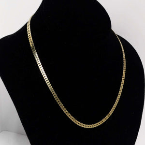 14K Solid Gold 1980s Chain Necklace