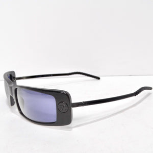 Chanel Black Y2K Square Frame Sunglasses