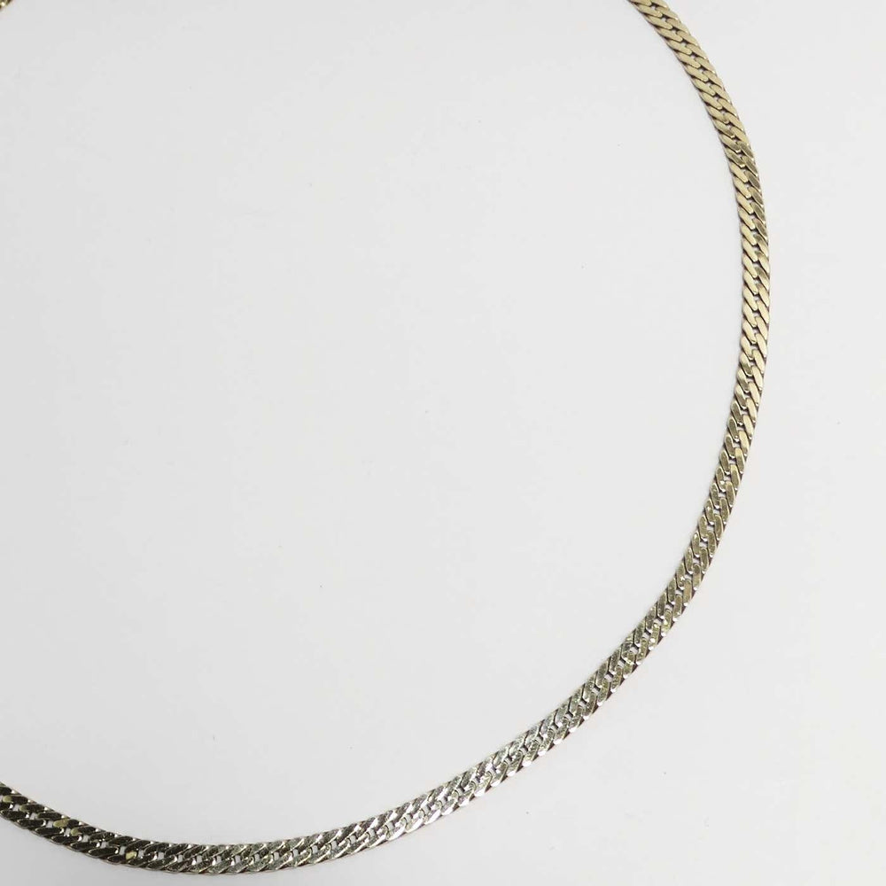 14K Solid Gold 1980s Chain Necklace