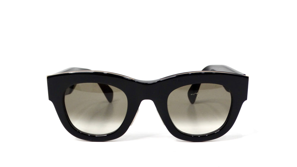 Celine Black & Gold-Tone Wayfarer CL40195 Gradient Tinted Lens Sunglasses