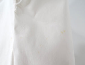 Prada White & Gold-Tone Eyelet Zip-Back Shift Dress