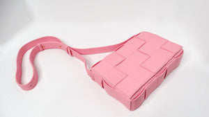 Bottega Veneta Pink Cassette Leather Crossbody Bag