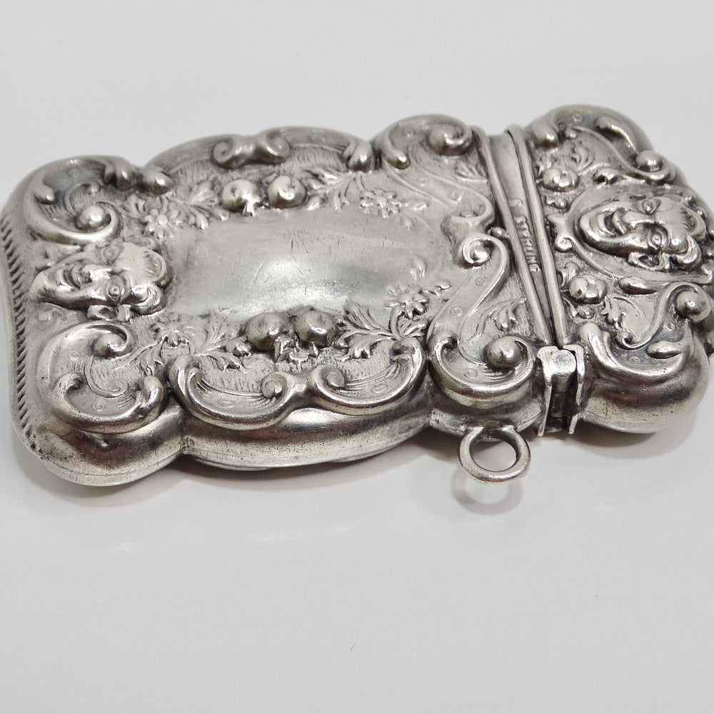 1940s Sterling Silver Engraved Matchbox Pendent