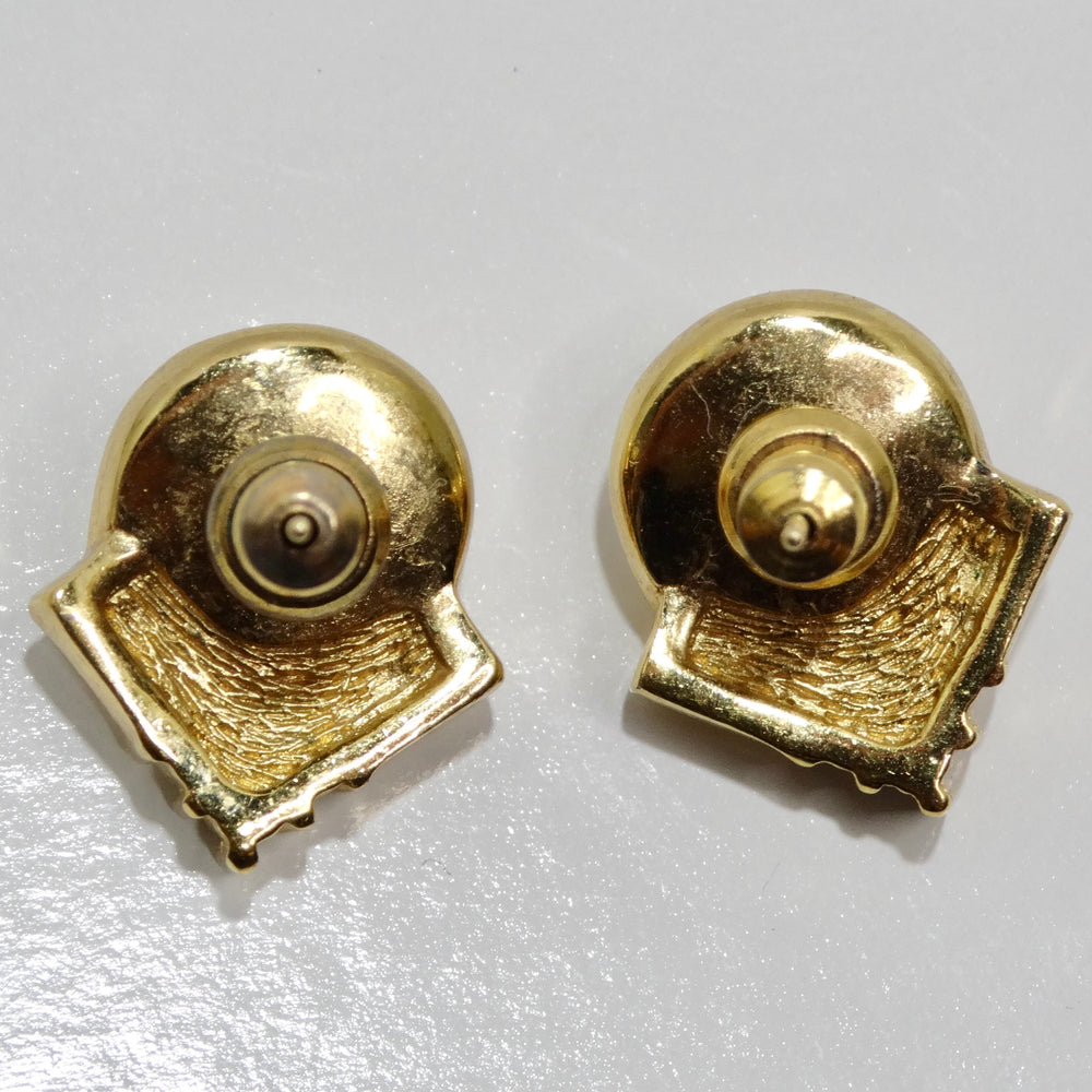 14K Gold Plated Vintage Pearl Earrings