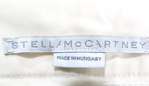 Stella McCartney Cream Wide-Leg Cropped Trousers