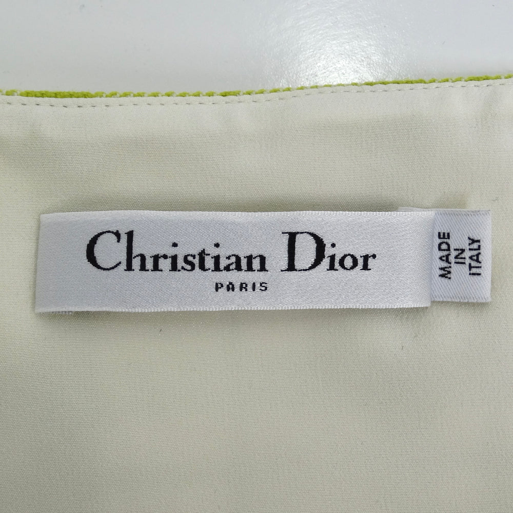 Christian Dior Plaid Wool Crop Top