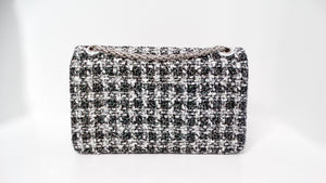 Chanel 2019 2.55 Black & White Tweed Iridescent 226 Reissue Double-Flap Bag