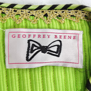Geoffrey Beene 1980s Green Animal Print Jacket