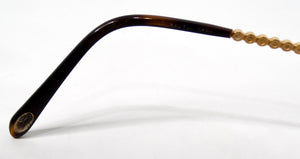 Tiffany & Co. Clear Gold Plated Rimless Eyeglasses With Crystal Details