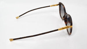 Louis Vuitton Charlotte Frame Tortoise Acetate Monogram Foldable Sunglasses