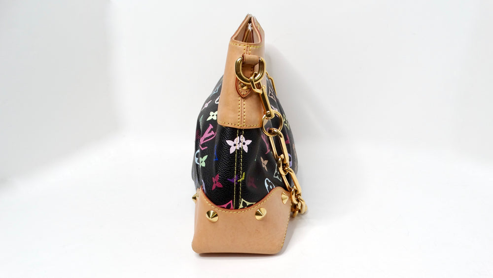 Louis Vuitton x Takashi Murakami Y2K Black Monogram Judy Clutch Shoulder Bag