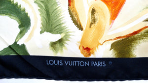 Louis Vuitton x James Rosenquist Abstract Pop Art Silk Print Scarf circa 1987