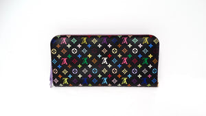 Louis Vuitton x Takashi Murakami Y2K Black Monogram Multicolor Insolite Wallet