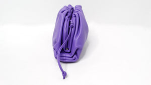 Bottega Veneta Purple Butter Calfskin Mini Pouch Crossbody Bag