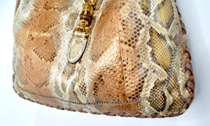 Tom Ford for Gucci Large Iridescent Python Jackie Hobo Bag circa 1990s